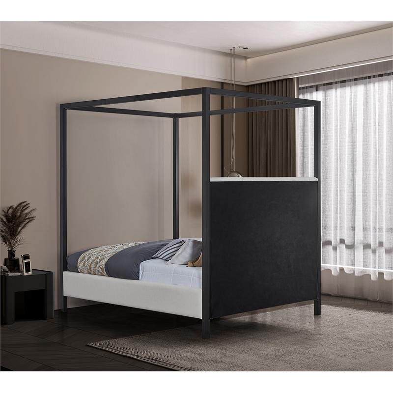 Meridian Furniture James Cream Full Bed