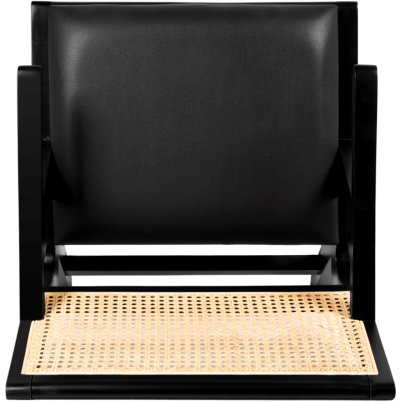 Meridian Furniture Abby Black Vegan Leather Dining Arm Chair (Set of 2)