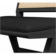 Meridian Furniture Abby Black Vegan Leather Dining Side Chair (Set of 2)