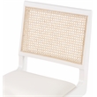 Meridian Furniture Abby White Vegan Leather Dining Side Chair (Set of 2)