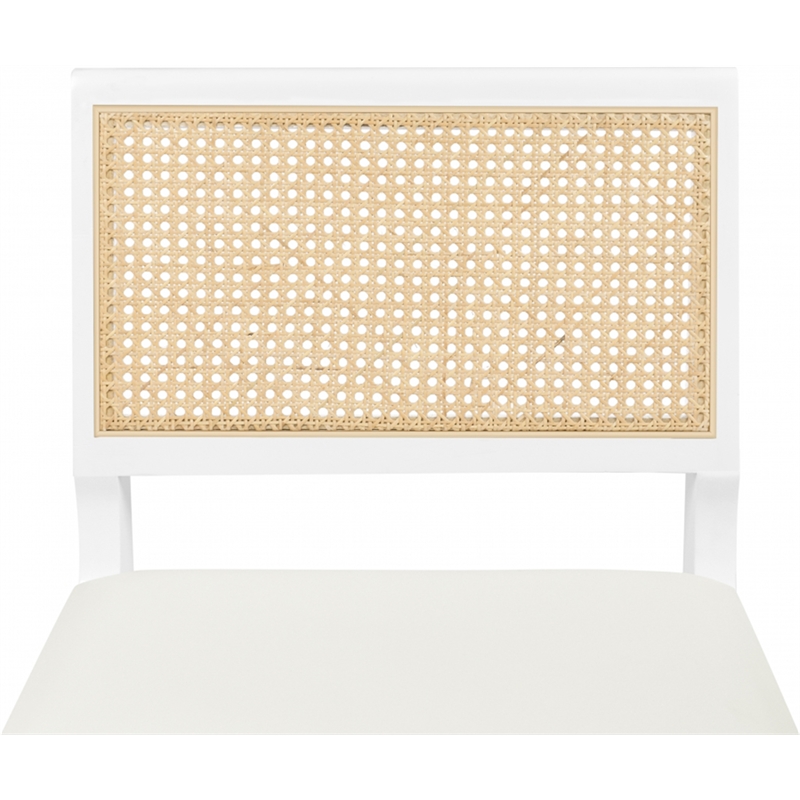 Meridian Furniture Abby White Vegan Leather Dining Side Chair (Set of 2)