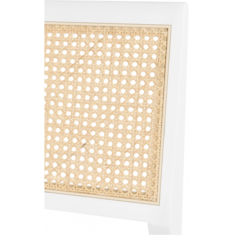 Meridian Furniture Abby White Vegan Leather Dining Side Chair (Set of 2)