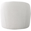 Meridian Furniture Acadia Cream Boucle / Cognac Vegan Leather Accent Chair