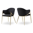 Meridian Furniture Nial Black Dining Chair (Set of 2)