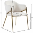Meridian Furniture Nial Cream Dining Chair (Set of 2)