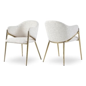Meridian Furniture Nial Cream Dining Chair (Set of 2)