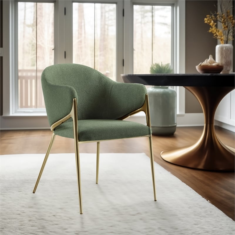 Meridian Furniture Nial Green Dining Chair (Set of 2)