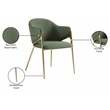 Meridian Furniture Nial Green Dining Chair (Set of 2)