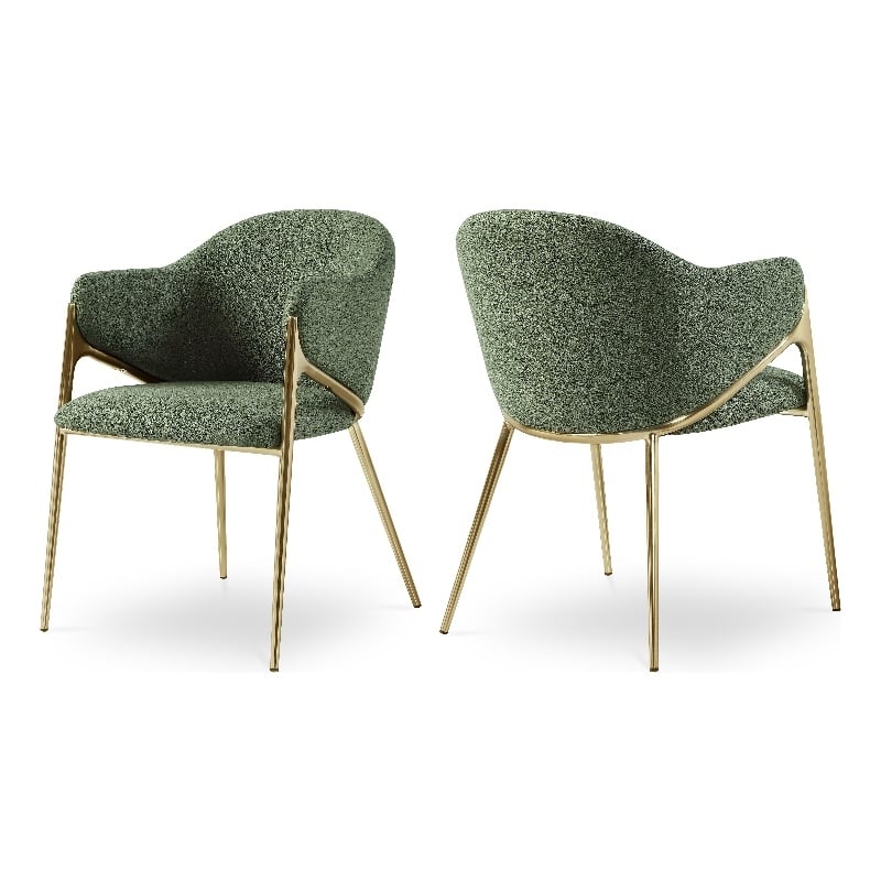 Meridian Furniture Nial Green Dining Chair (Set of 2)