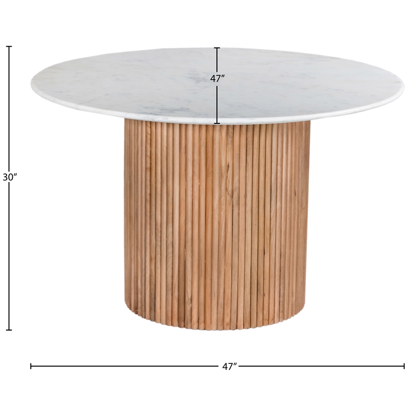 Meridian Furniture Oakhill Natural Dining Table