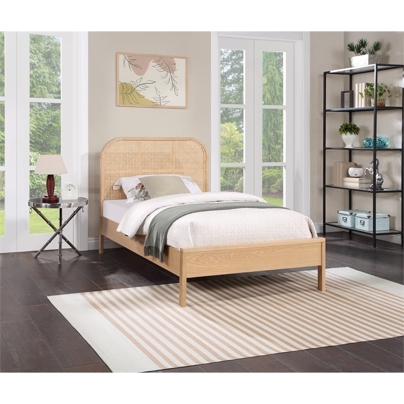 Meridian Furniture Siena Natural Twin Bed