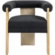 Meridian Furniture Barrel Black Dining Chair