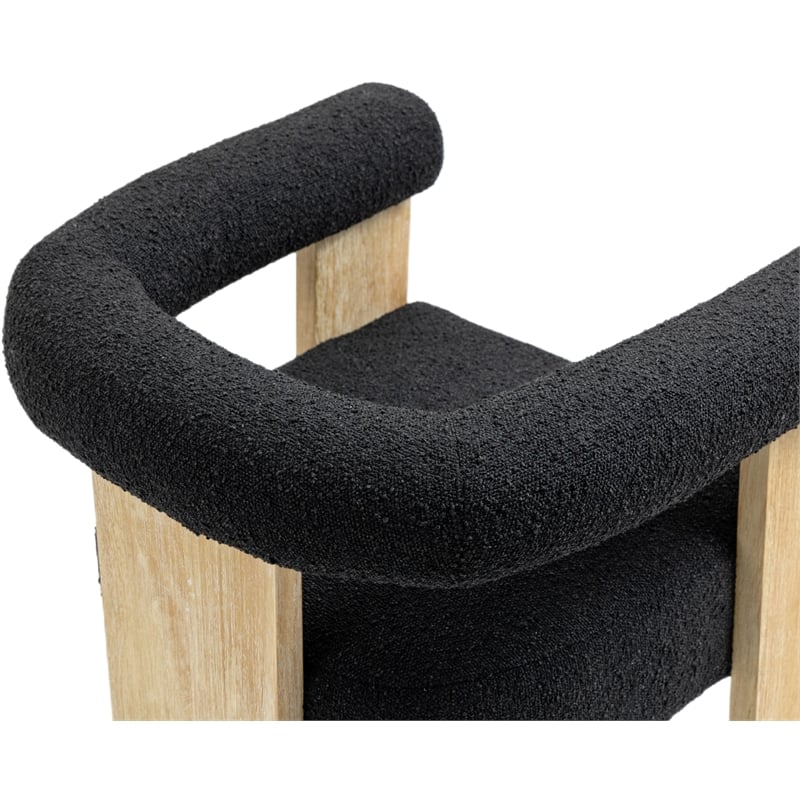 Meridian Furniture Barrel Black Dining Chair