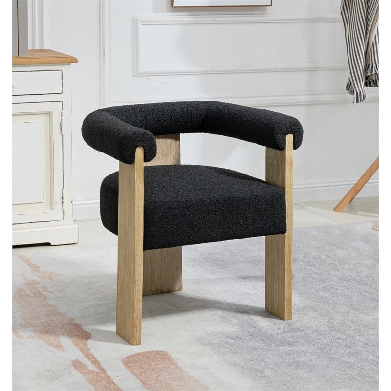 Meridian Furniture Barrel Black Dining Chair