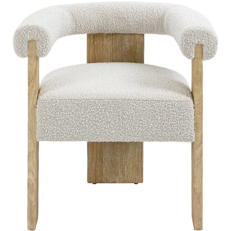 Meridian Furniture Barrel Cream Dining Chair