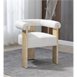 Meridian Furniture Barrel Cream Dining Chair