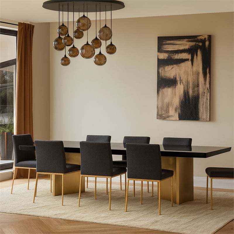 Meridian Furniture Immerse Black Dining Table