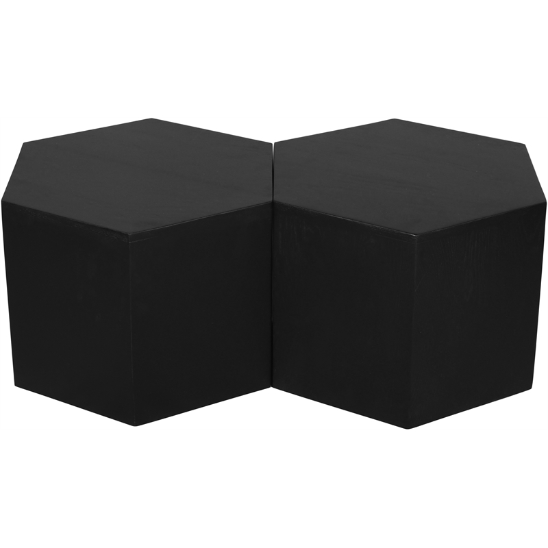 Meridian Furniture Eternal 2-Pc. Black Oak Wood Coffee Table