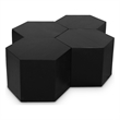 Meridian Furniture Eternal 4- Pc. Black Oak Wood Coffee Table