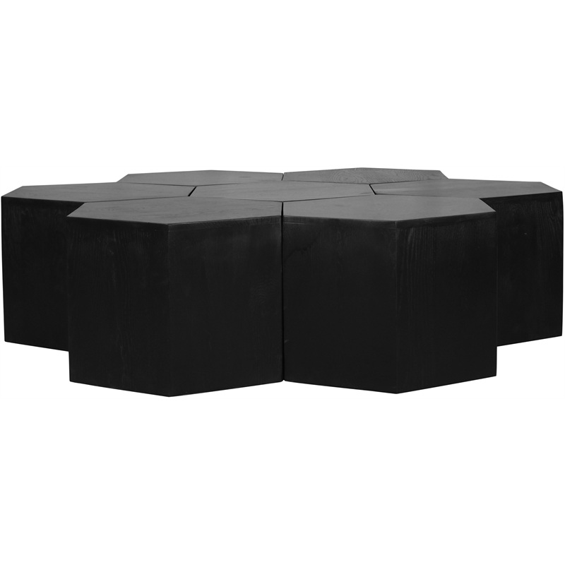Meridian Furniture Eternal 7-Pc. Black Oak Wood Coffee Table