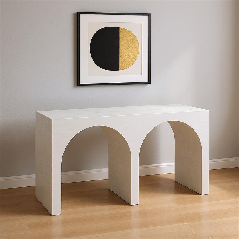 Meridian Furniture June Cream Oak Console Table
