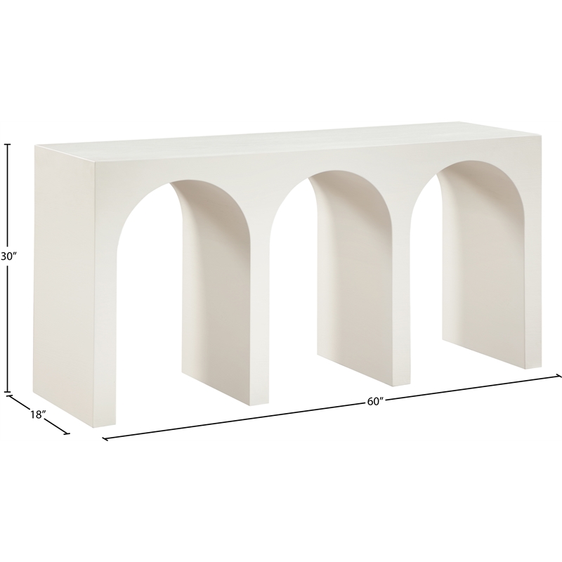 Meridian Furniture June Cream Oak Console Table