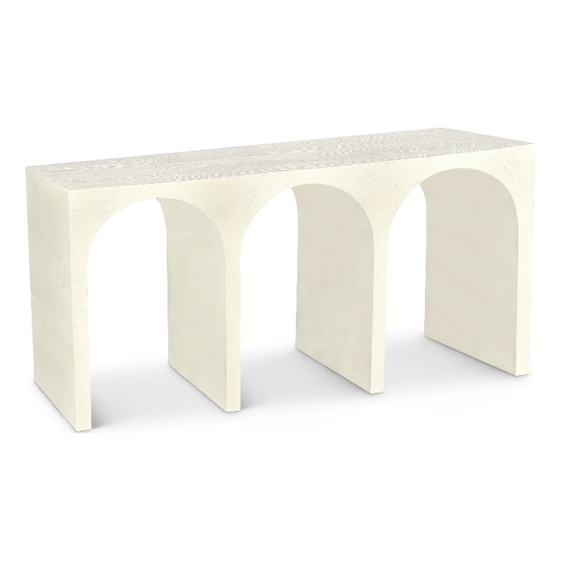 Meridian Furniture June Cream Oak Console Table