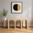 Meridian Furniture June White Oak Console Table