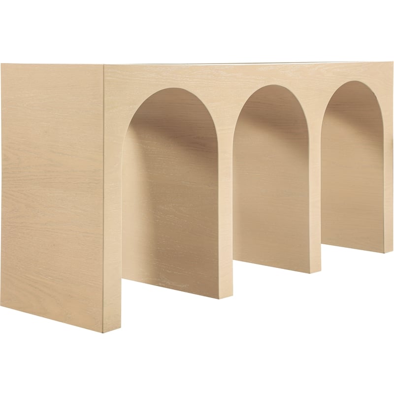 Meridian Furniture June White Oak Console Table