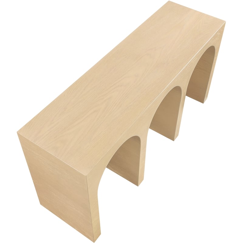 Meridian Furniture June White Oak Console Table