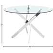 Meridian Furniture Xander Chrome Dining Table