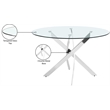 Meridian Furniture Xander Chrome Dining Table