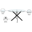 Meridian Furniture Xander Matte Black Dining Table