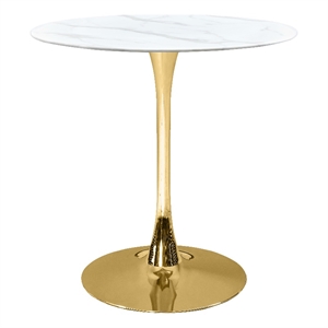 meridian furniture tulip gold counter height table
