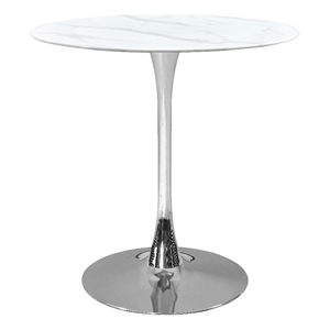 meridian furniture tulip chrome counter height table