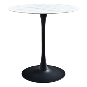 meridian furniture tulip matte black counter height table