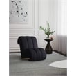 Meridian Furniture Swoon Black Faux Sheepskin Accent Chair