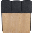 Meridian Furniture Swoon Black Faux Sheepskin Accent Chair