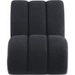 Meridian Furniture Swoon Black Faux Sheepskin Accent Chair