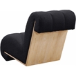 Meridian Furniture Swoon Black Faux Sheepskin Accent Chair