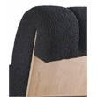 Meridian Furniture Swoon Black Faux Sheepskin Accent Chair