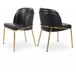 Meridian Furniture Jagger Black Vegan Leather Dining Chair (Set of 2)