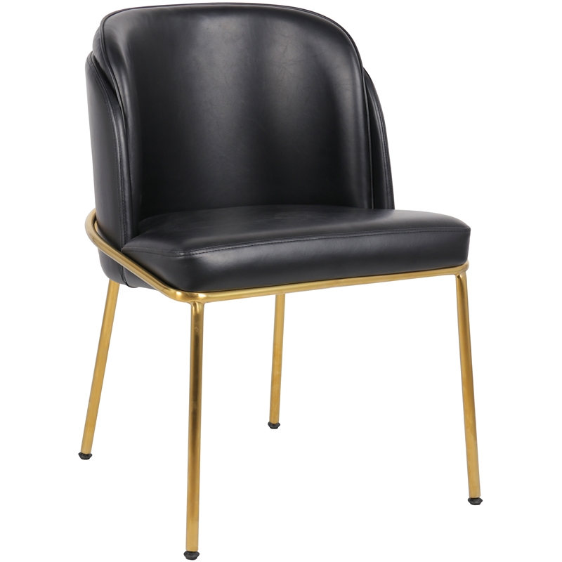 Meridian Furniture Jagger Black Vegan Leather Dining Chair (Set of 2)