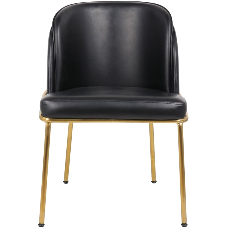 Meridian Furniture Jagger Black Vegan Leather Dining Chair (Set of 2)