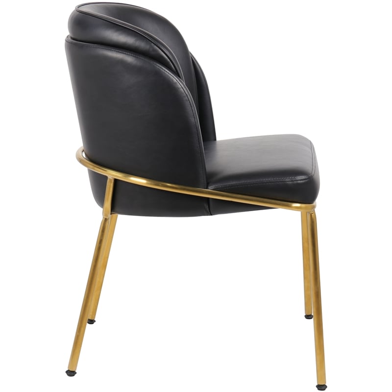 Meridian Furniture Jagger Black Vegan Leather Dining Chair (Set of 2)