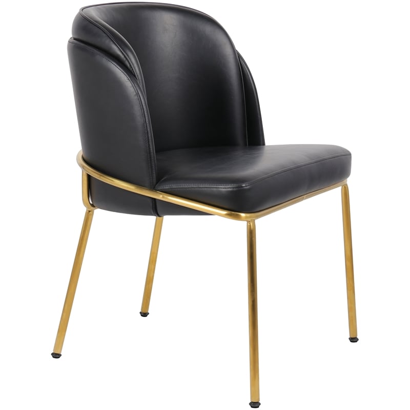 Meridian Furniture Jagger Black Vegan Leather Dining Chair (Set of 2)