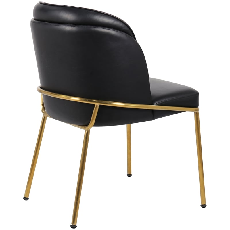 Meridian Furniture Jagger Black Vegan Leather Dining Chair (Set of 2)