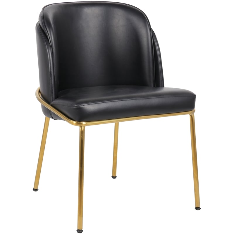 Meridian Furniture Jagger Black Vegan Leather Dining Chair (Set of 2)