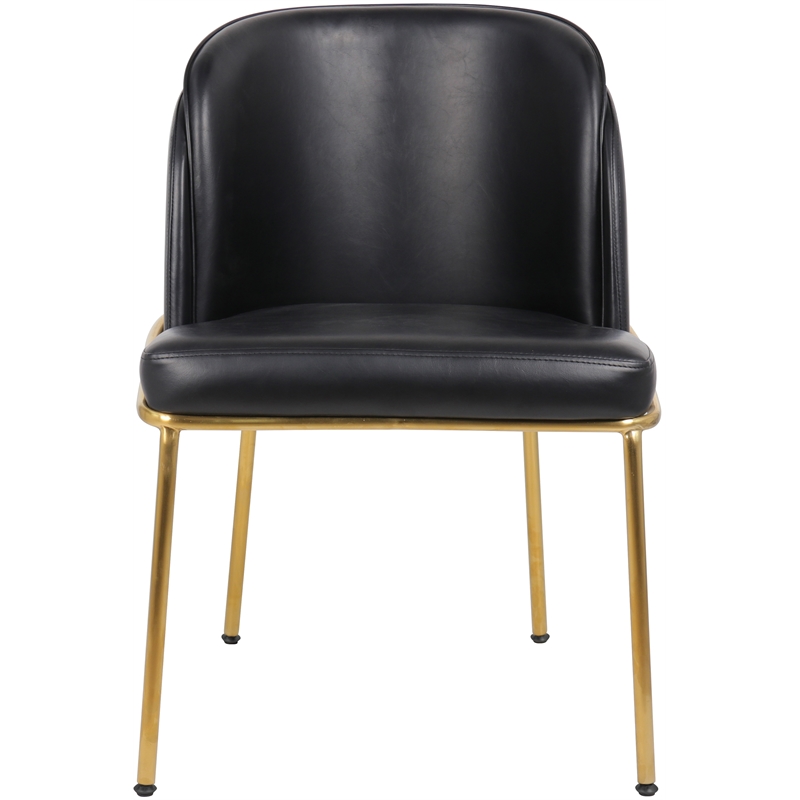 Meridian Furniture Jagger Black Vegan Leather Dining Chair (Set of 2)