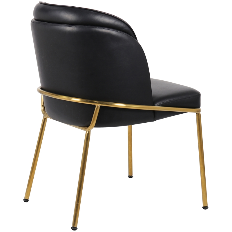 Meridian Furniture Jagger Black Vegan Leather Dining Chair (Set of 2)